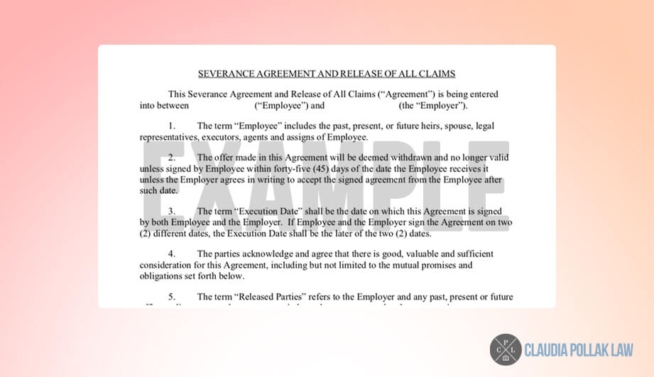 sample letter severance pay request